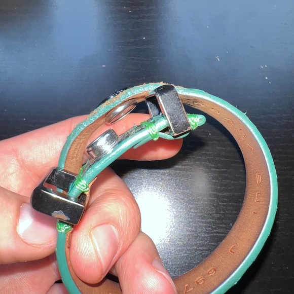 Barbara Bui Paris - Green Python Snake Bracelet - M - Green/Black - 80% OFF SALE - Picture 7 of 10